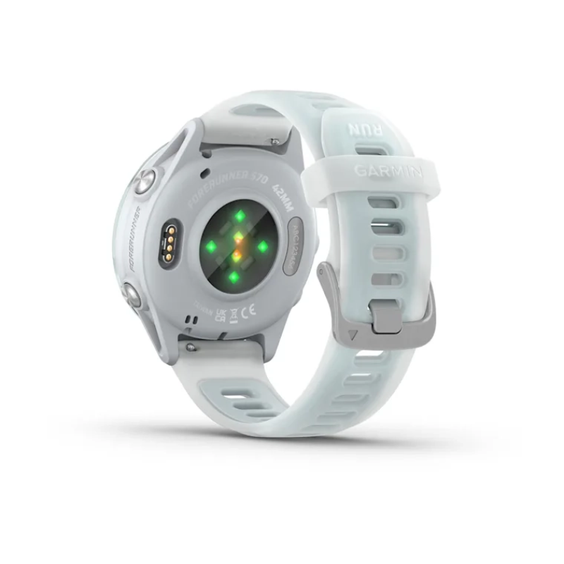 Garmin Forerunner® 570 - 42mm Cloud Blue Aluminum with Translucent Whitestone/Cloud Blue Band