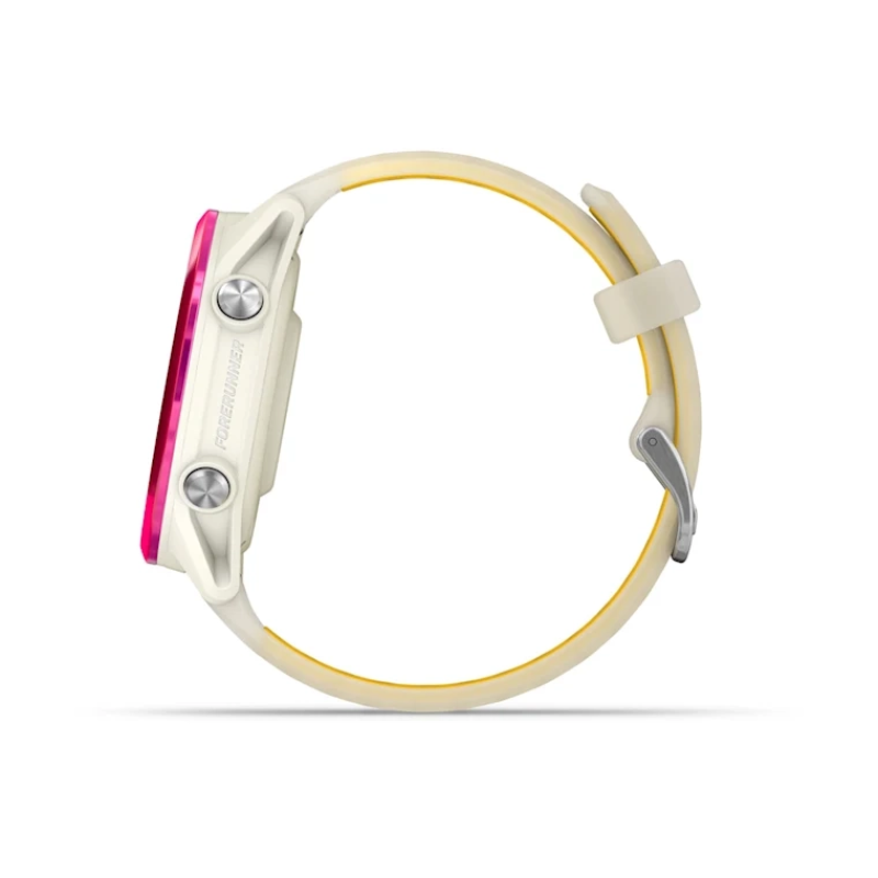 Garmin Forerunner® 570 - 42mm Raspberry Aluminum with Translucent Bone/Mango Band