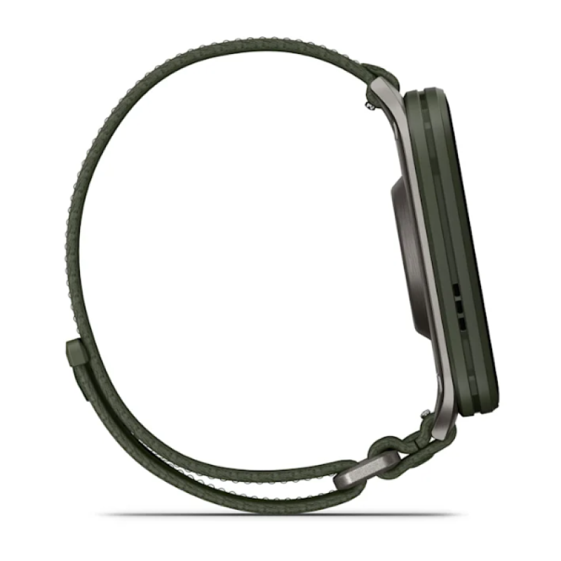 Garmin Venu® X1 Black with Slate Titanium Caseback and Black ComfortFit Nylon Band