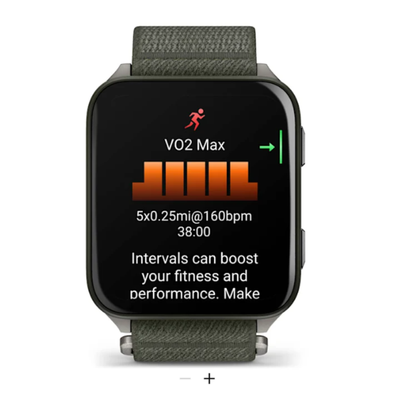 Garmin Venu® X1 Moss with Titanium Caseback and Moss ComfortFit Nylon Band