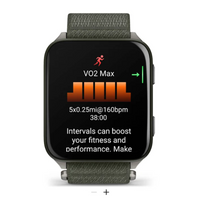 Garmin Venu® X1 Moss with Titanium Caseback and Moss ComfortFit Nylon Band
