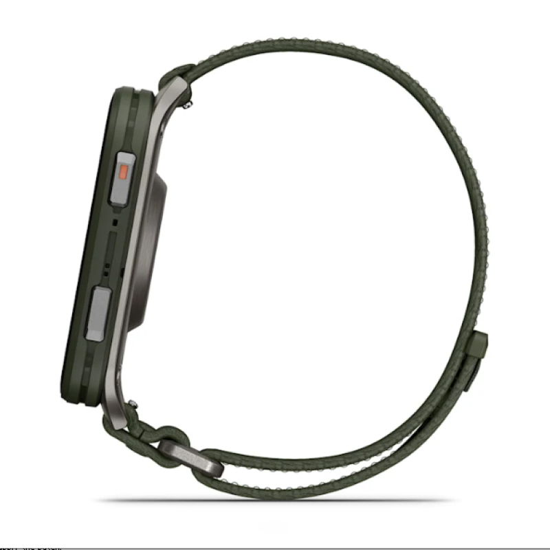 Garmin Venu® X1 Moss with Titanium Caseback and Moss ComfortFit Nylon Band