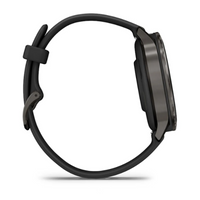 Garmin Venu® 4 – 41 mm Slate with Black Silicone Band