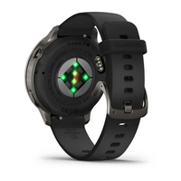 Garmin Venu® 4 – 41 mm Slate with Black Silicone Band
