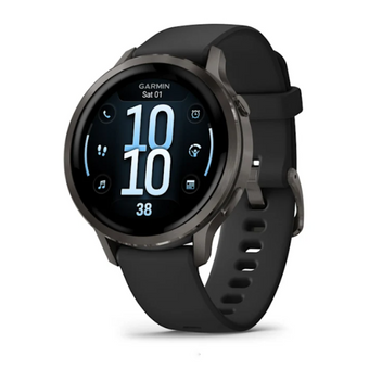 compare product Garmin Venu® 4 – 41 mm Slate with Black Silicone Band