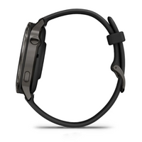 Garmin Venu® 4 – 41 mm Slate with Black Silicone Band