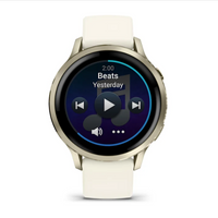 Garmin Venu® 4 – 41 mm Lunar Gold with Bone Silicone Band