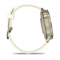 Garmin Venu® 4 – 41 mm Lunar Gold with Bone Silicone Band