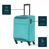 Kamiliant Zaka Small Cabin Suitcase – Lightweight Soft Luggage Spinner