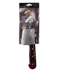 Excellent Cutlers Heavy Duty Mini Cleaver Chopper Knife - 6" (Brown Marble Handle)