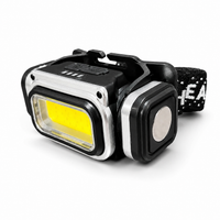 Rechargeable LED Headlamp With COB Light Type-C Charging Outdoor Head Torch For Camping Hiking