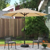Garden Umbrella 9ft – UV Protected Patio Umbrella with Heavy Concrete Base