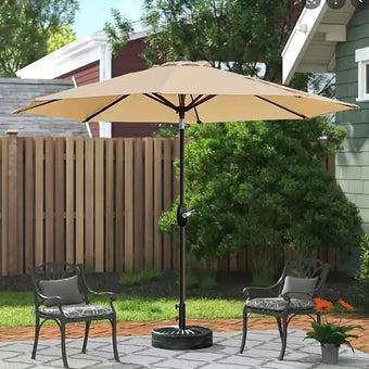 compare product Garden Umbrella 9ft – UV Protected Patio Umbrella with Heavy Concrete Base