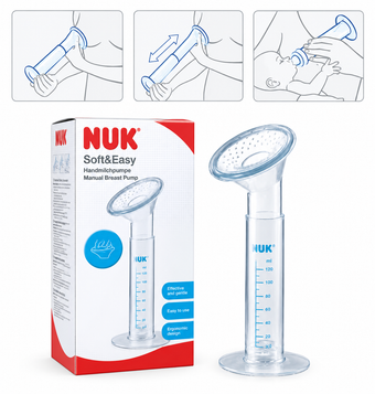 compare product NUK Soft & Easy Manual Breast Pump | Silicone Cushion