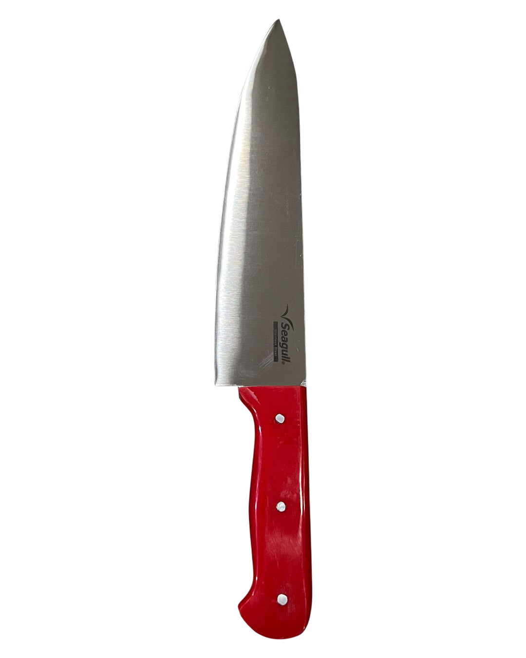 Seagull Stainless Steel Chef Knife - 8" (Red Handle)