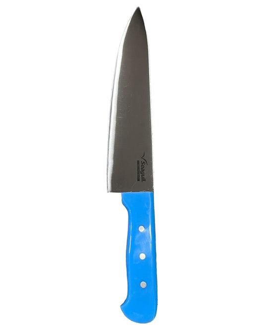 Seagull Stainless Steel Chef Knife - 8" (Blue Handle)