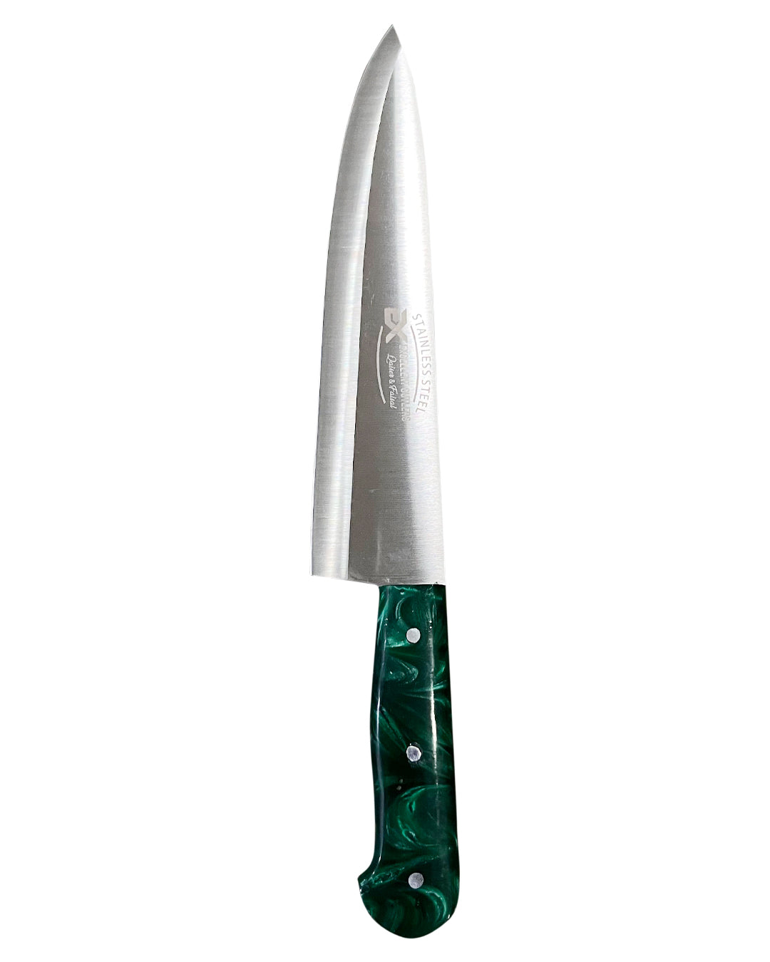 Excellent Cutlers Stainless Steel Kitchen Knife - (Green Marble Handle)