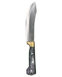 Heavy Duty Stainless Steel Curved Butcher & Skinning Knife - 7"