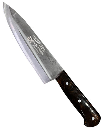 compare product Excellent Cutlers Stainless Steel Kitchen Knife -  (Brown Amber Handle)