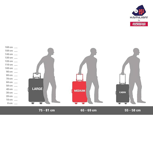 Kamiliant Zaka 3-Piece Luggage Set – Lightweight Soft Spinner Suitcases (Cabin, Medium & Large)