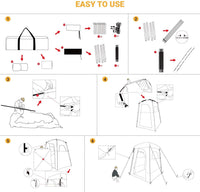Changing/Toilet Tents - King Camp Marasusa Coffee