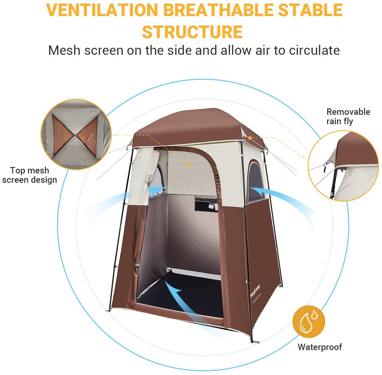 Changing/Toilet Tents - King Camp Marasusa Coffee