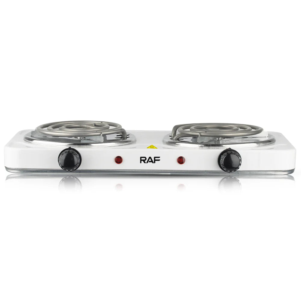 RAF R.8020B Electric Stove 1000+1000 Watts cooking hot plate with temperature control overheat protection electric cooker 2000 watts