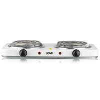 RAF R.8020B Electric Stove 1000+1000 Watts cooking hot plate with temperature control overheat protection electric cooker 2000 watts