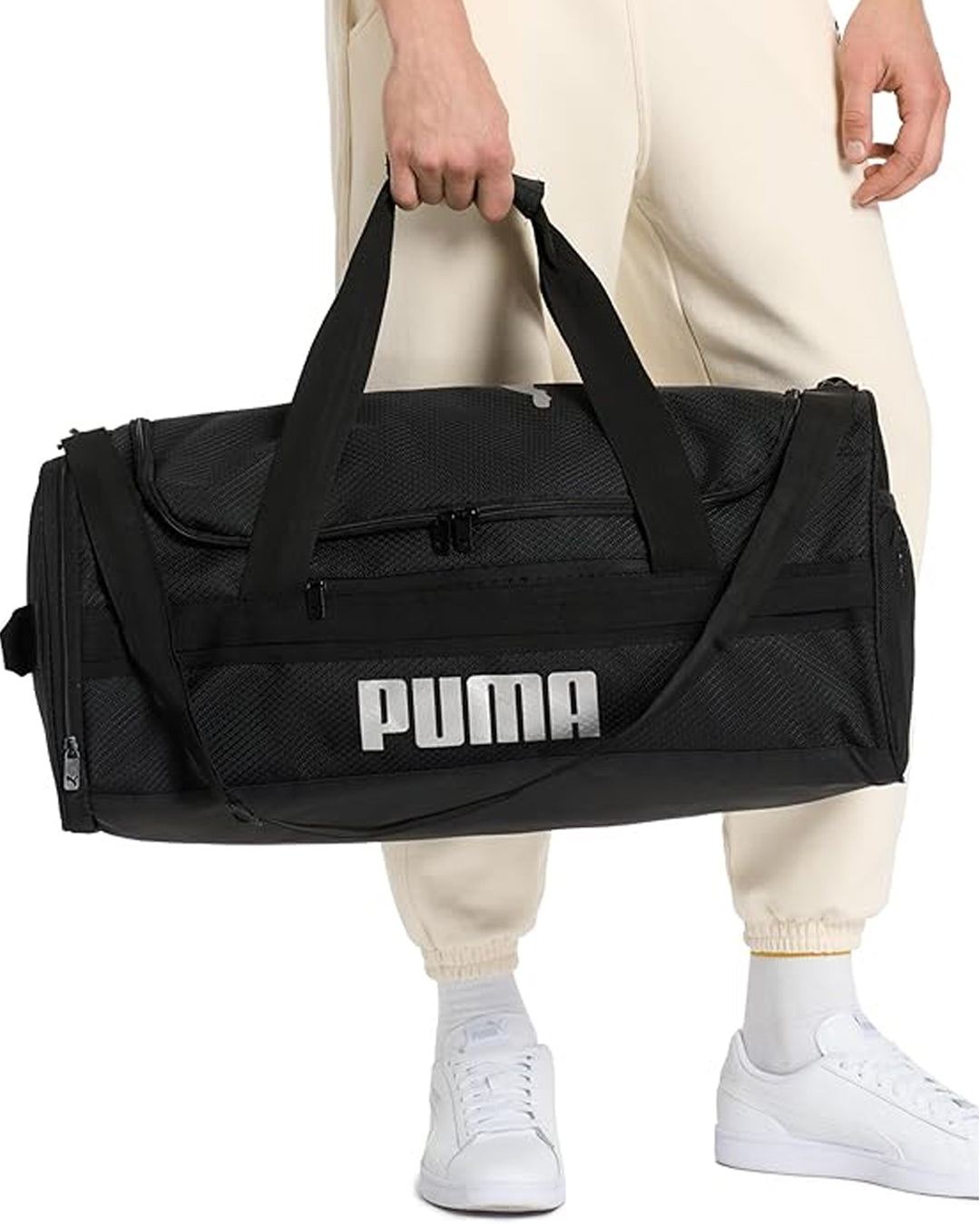 Puma Black Gym Duffle Bag