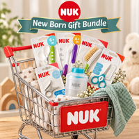 NUK Newborn Baby Gift Set – Care & Feeding Bundle for Baby Shower, Aqiqah & New Parents