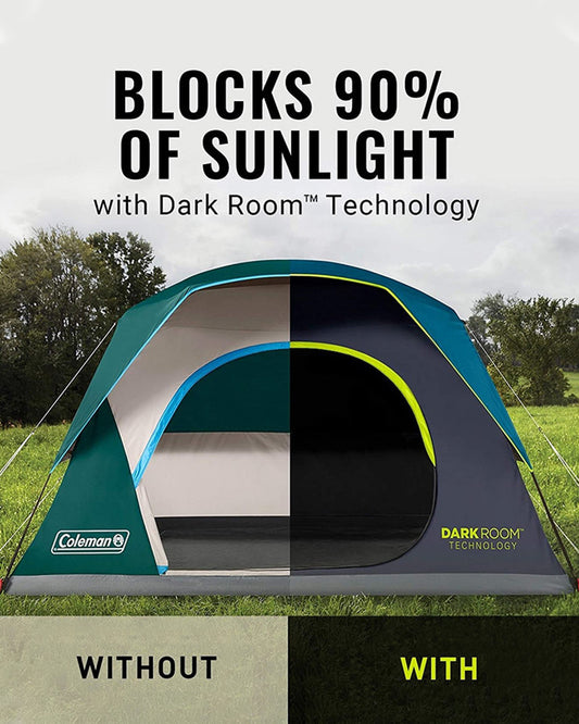 Coleman 4-Person Dark Room™ Skydome™ Camping Tent