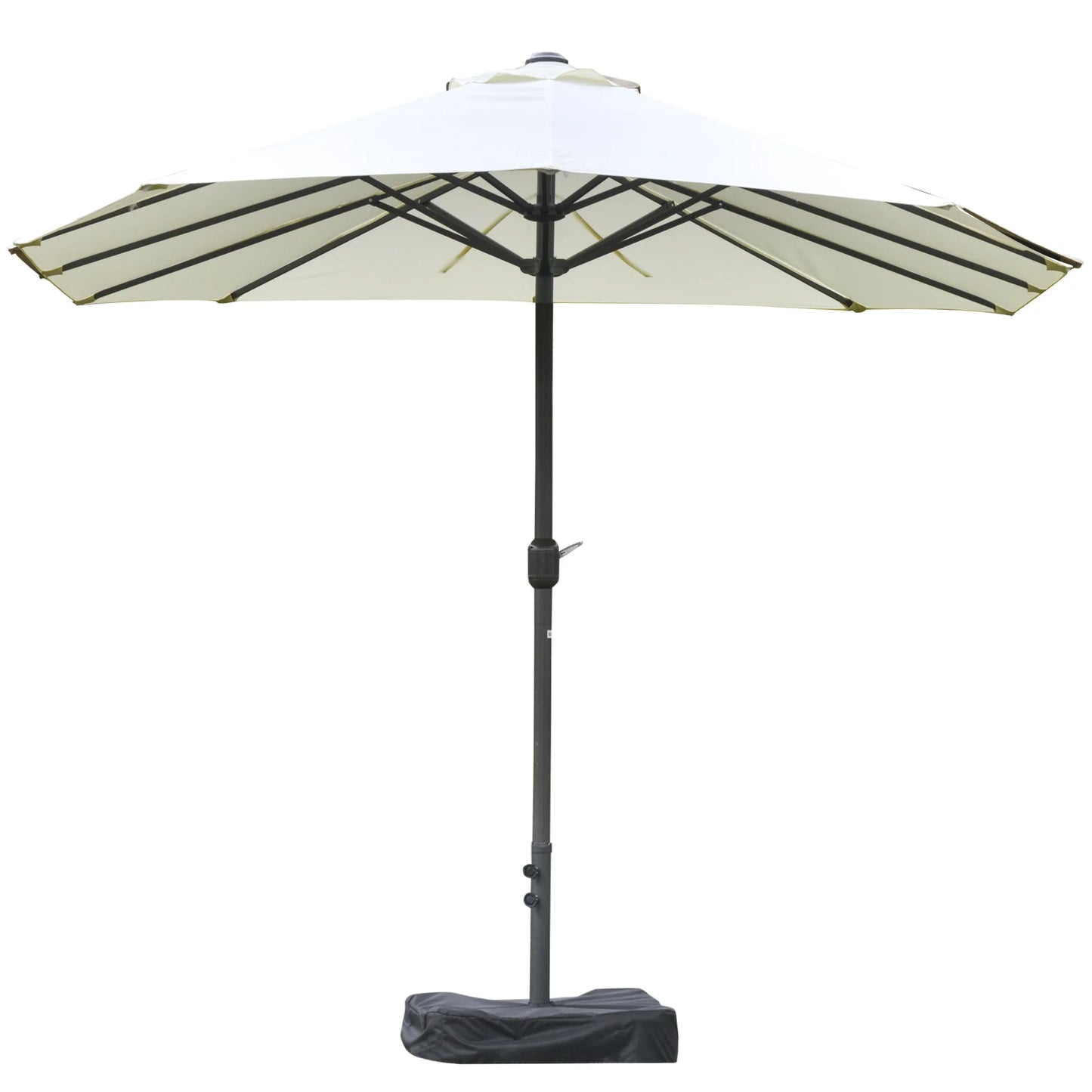 Garden Umbrella 9ft – UV Protected Patio Umbrella with Heavy Concrete Base
