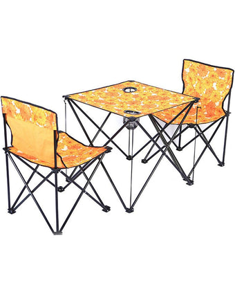 compare product Foldable Outdoor table with 2 chairs