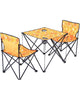 Foldable Outdoor table with 2 chairs