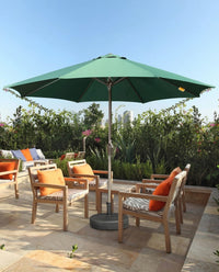 Garden Umbrella 9ft – UV Protected Patio Umbrella | Heavy Concrete Base