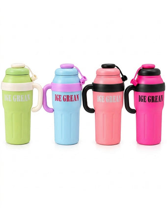 compare product Fashion Minimalist Cup – 1100ml Insulated Tumbler with Straw