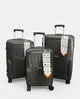 TRAVELIGE 3-Piece Luggage Set – Metallic Grey | 55cm, 68cm & 79cm