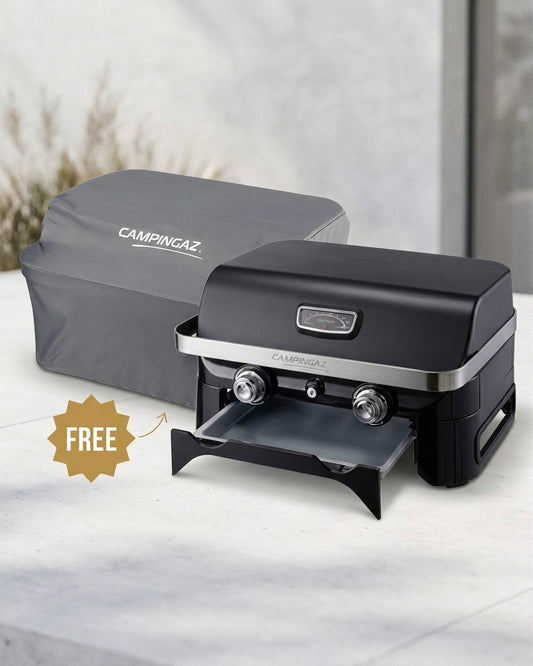 Campingaz Attitude 2100 LX Gas BBQ Grill + FREE Premium BBQ Cover | 2-Burner 5kW Grill