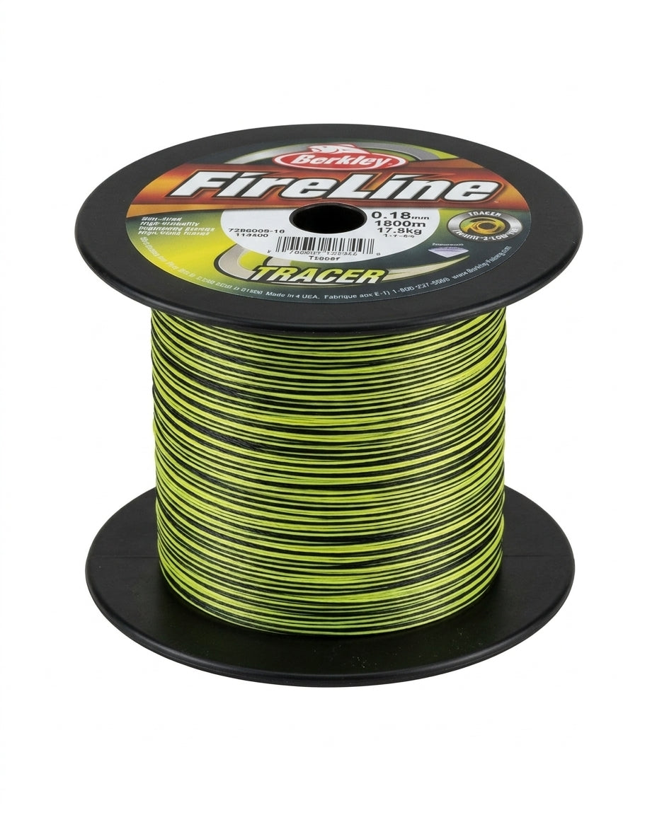 Berkley FireLine Tracer Saltwater Fused Fishing Line – 0.18mm, 1800m Bulk Spool (17.8kg / 39.2lbs)