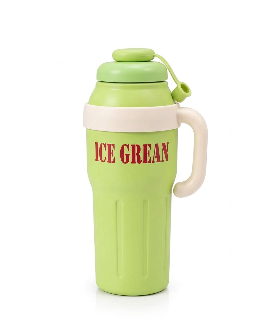 Fashion Minimalist Cup – 1100ml Insulated Tumbler with Straw