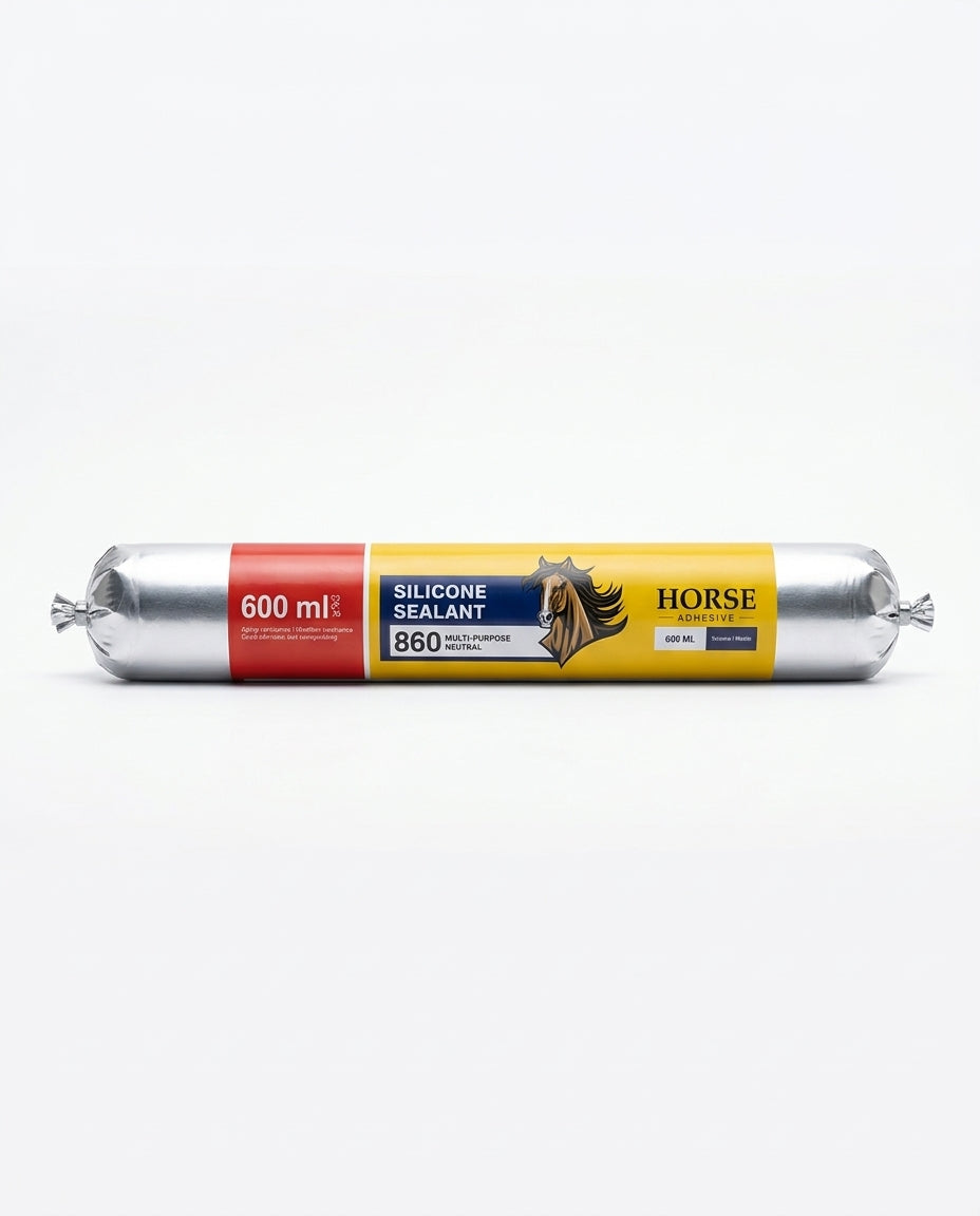 Horse 860 Neutral Silicone Sealant (600ml Sausage Pack)