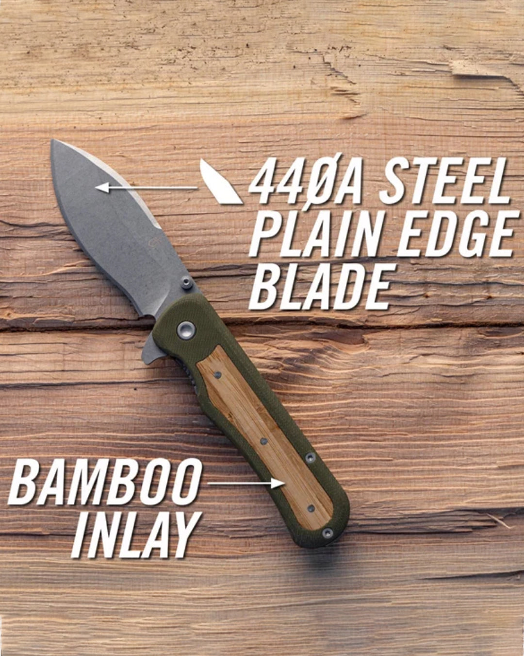 Gerber Gear Confidant EDC Pocket Knife, 3.2" Drop Point Plain Edge Folding Knife