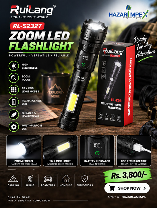 Ruilang RL-W409 P90 Rechargeable Flashlight