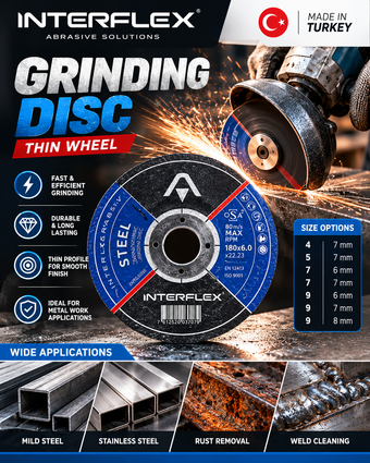 compare product Interflex Grinding Disc for Metal – Abrasive Grinding Wheel