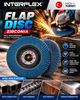 Interflex Zirconia Flap Disc 5 Inch – Metal Grinding & Finishing