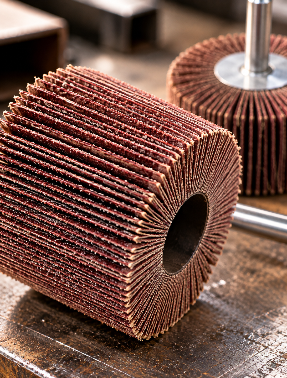 Interflex Flap Wheel with Shank – 80 Grit | 30×15×6mm & 50×30×6mm