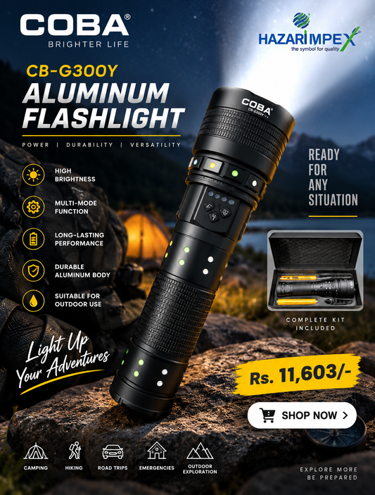 COBA Aluminum FlashLight CB-G300Y