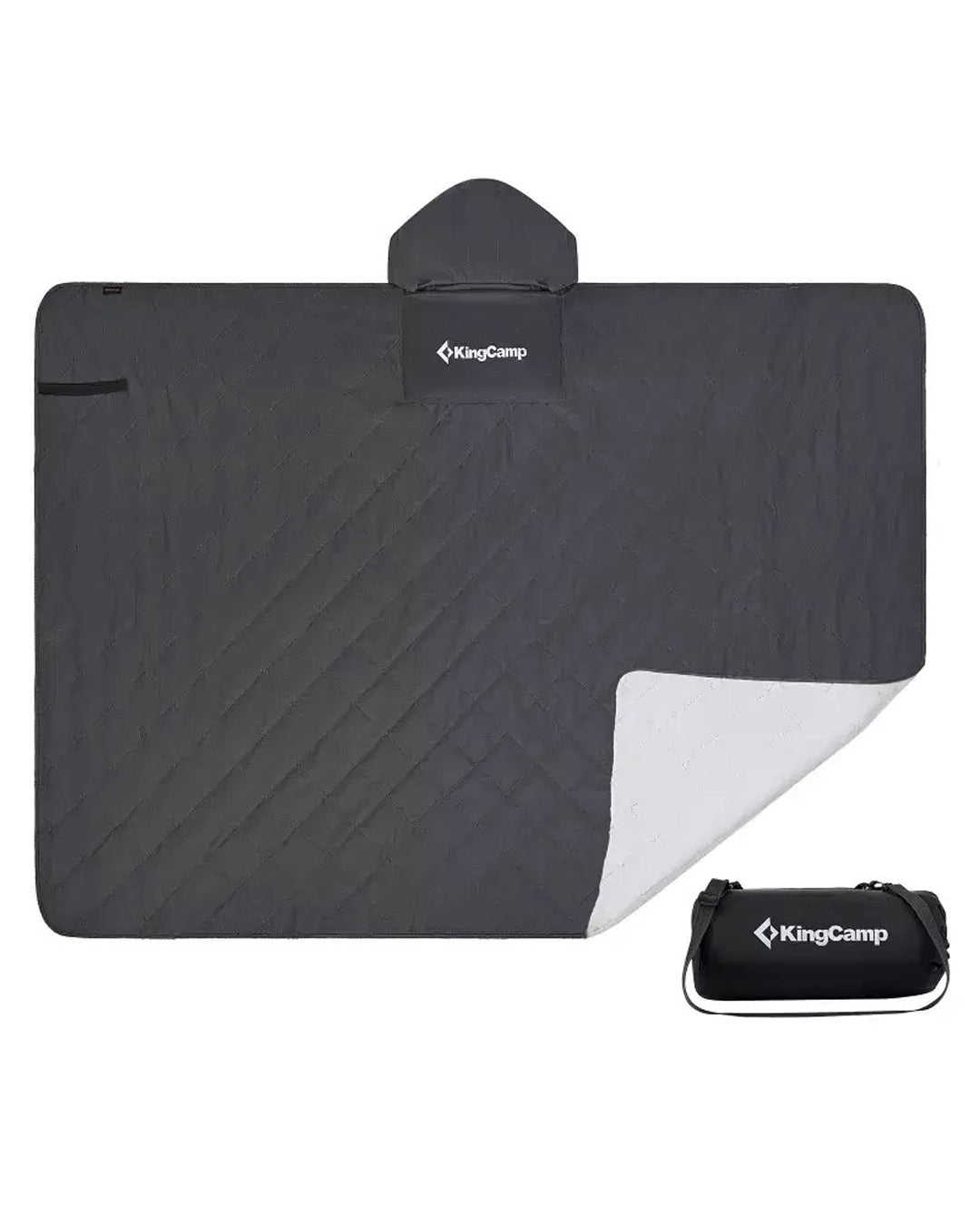 Kingcamp – Multi-Purpose Rain Coat &amp; Blanket Black