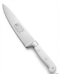 Professional Stainless Steel Chef's Knife - White Handle