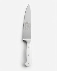 Professional Stainless Steel Chef's Knife - White Handle